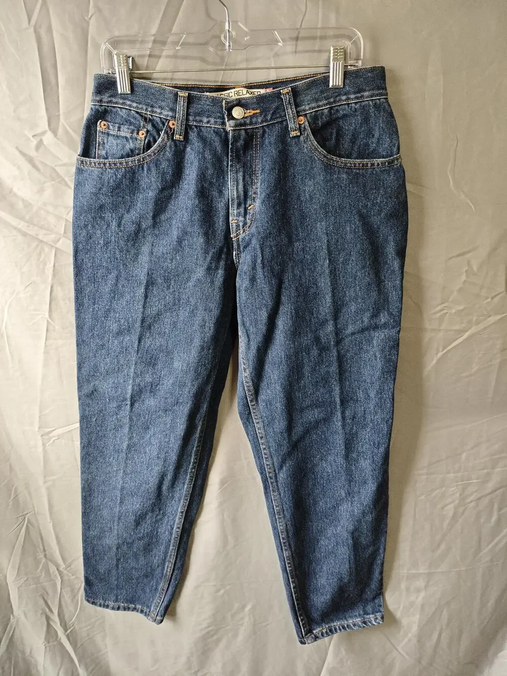 Levis 550 Jeans Mens 36x29 Blue Relaxed Fit Tapered Leg Classic Denim Pants